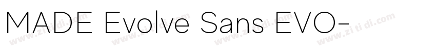 MADE Evolve Sans EVO字体转换